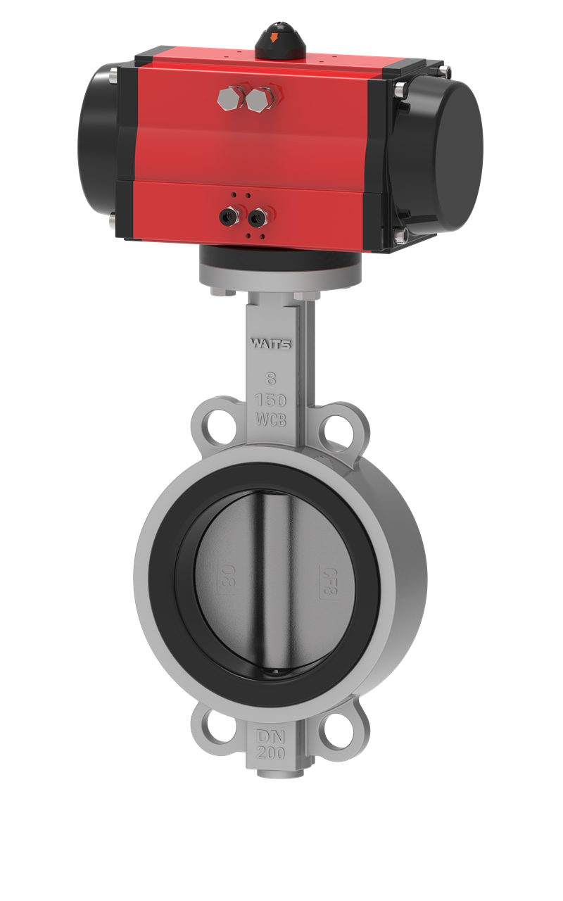 Pneumatic Wafer Centerline Butterfly Valve